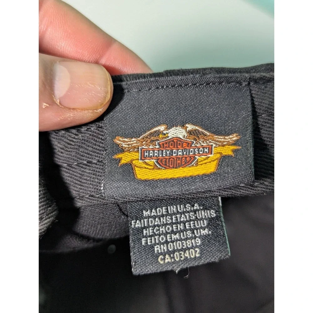 Harley-Davidson Adjustable Hat Made In USA 2003 Vintage - Picture 7 of 16